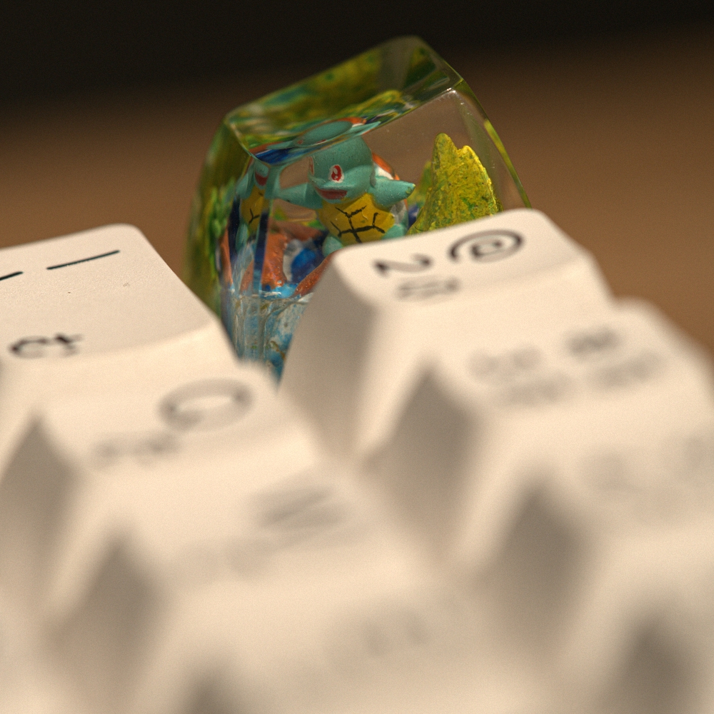 Pokemon - Squirtle Artisan Keycap Breakwooden 14
