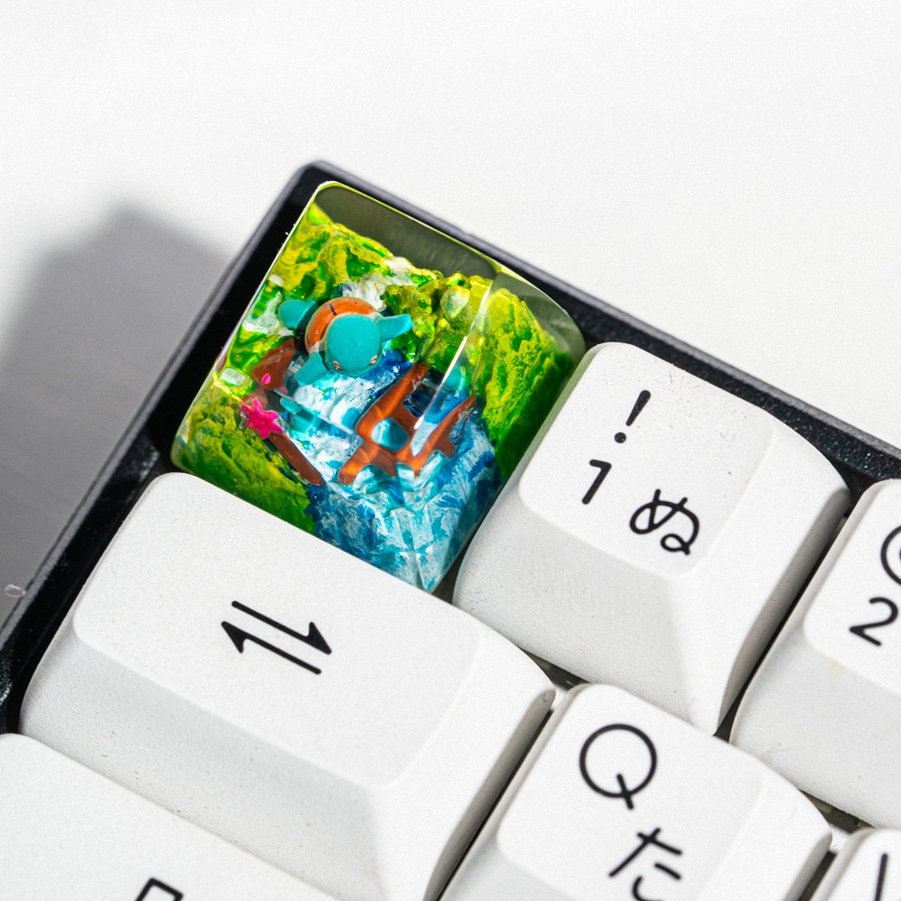 Pokemon - Squirtle Artisan Keycap Breakwooden 14