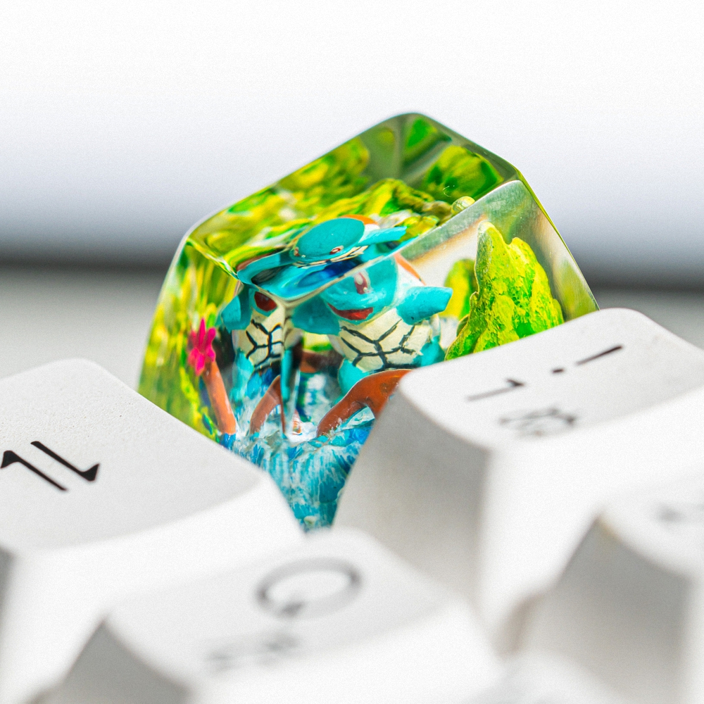 Pokemon - Squirtle Artisan Keycap Breakwooden 14