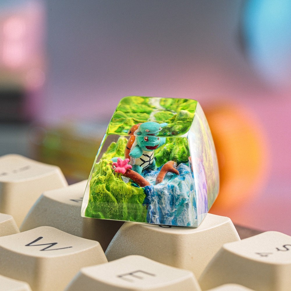 Pokemon - Squirtle Artisan Keycap Breakwooden 15