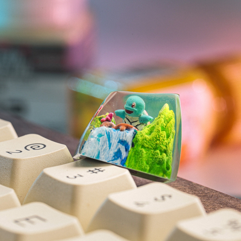 Pokemon - Squirtle Artisan Keycap Breakwooden 15