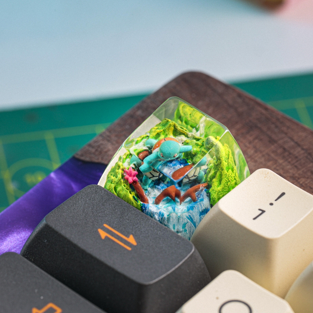 Pokemon - Squirtle Artisan Keycap Breakwooden 15