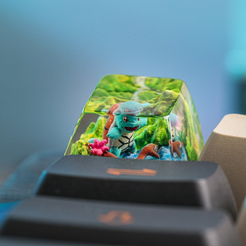 Pokemon - Squirtle Artisan Keycap Breakwooden 15