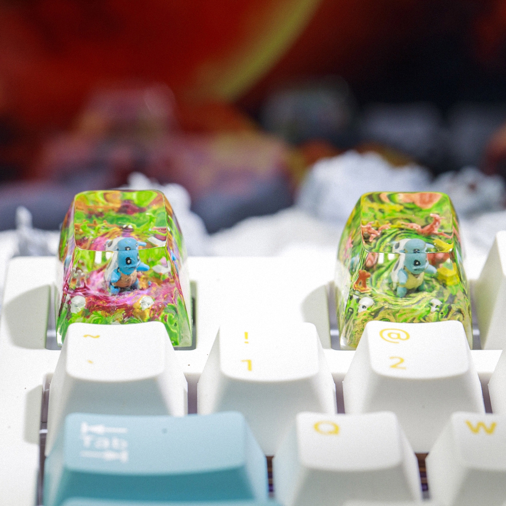 Pokemon - Squirtle Artisan Keycap Breakwooden 7