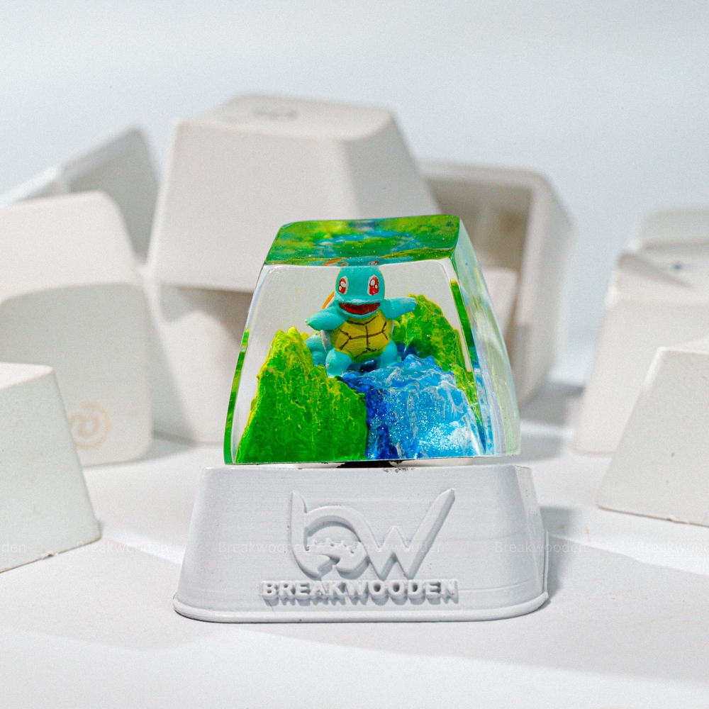 Pokemon - Squirtle Artisan Keycap Breakwooden 8