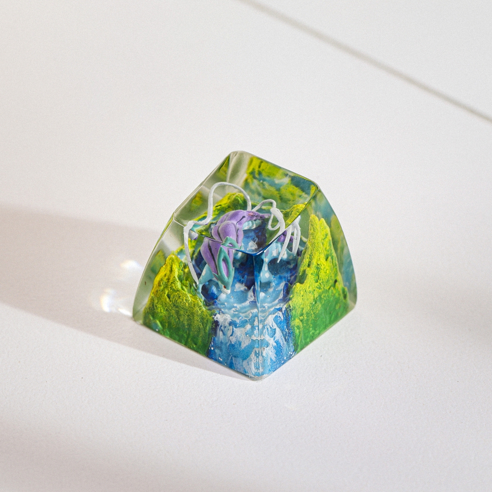 Pokemon - Suicune Artisan Keycap Breakwooden