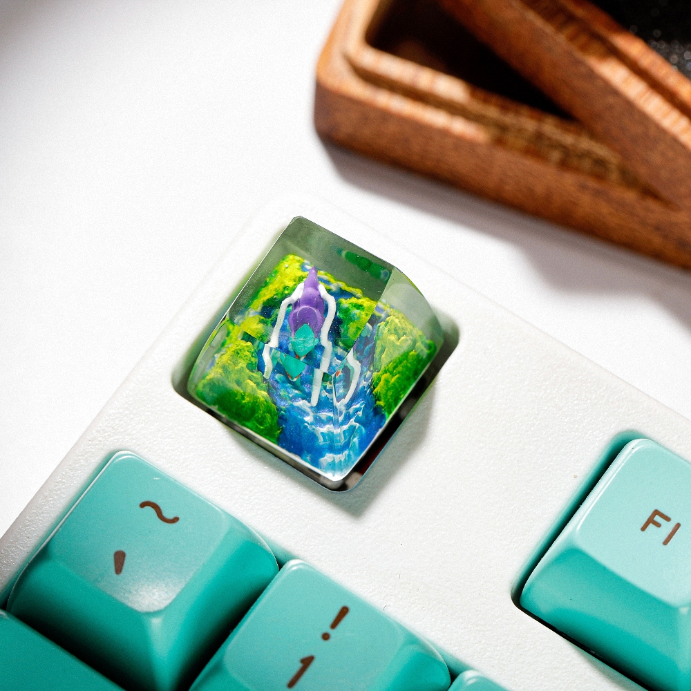 Pokemon - Suicune Artisan Keycap Breakwooden 2