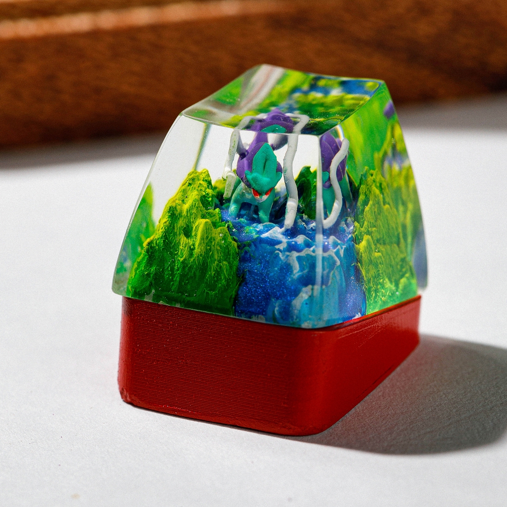 Pokemon - Suicune Artisan Keycap Breakwooden 2