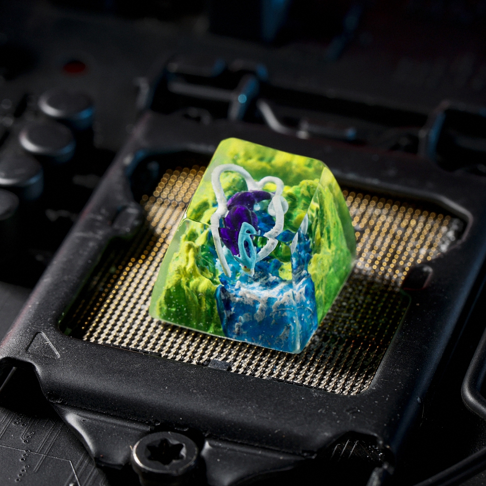 Pokemon - Suicune Artisan Keycap Breakwooden 3