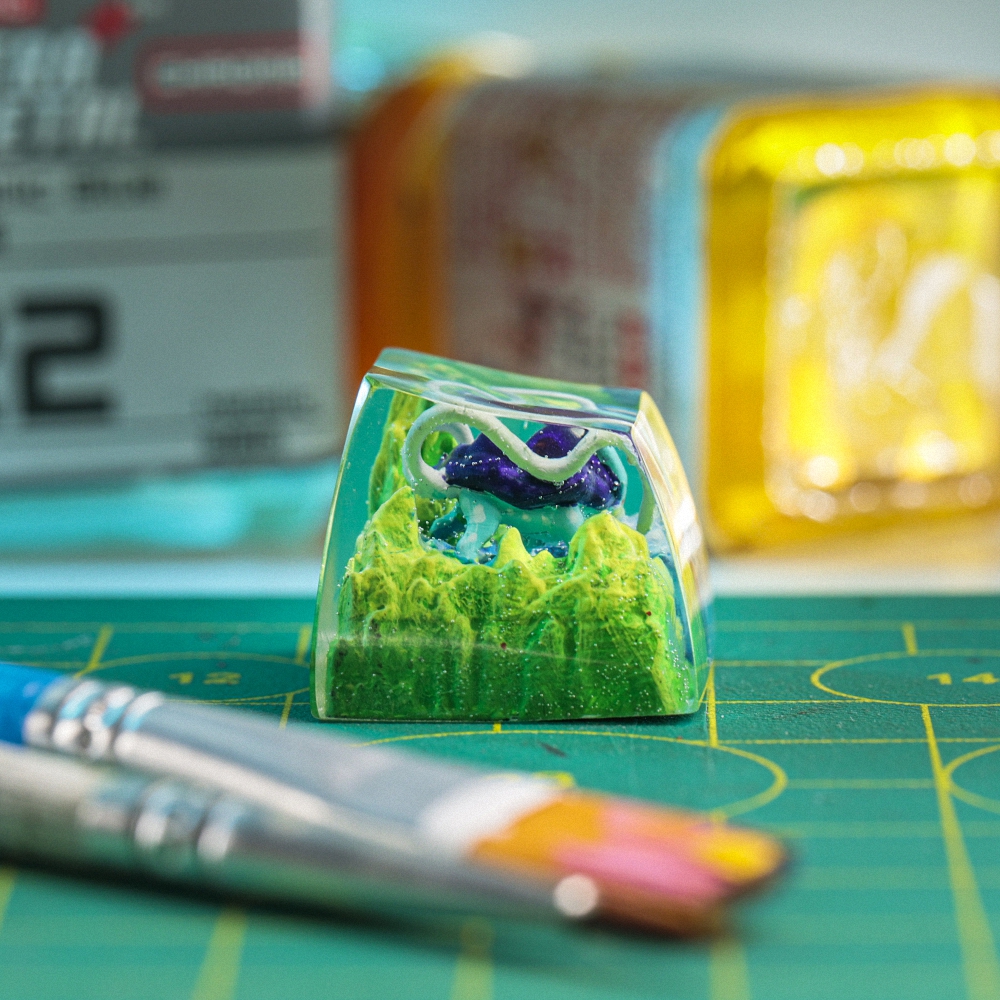 Pokemon - Suicune Artisan Keycap Breakwooden 4