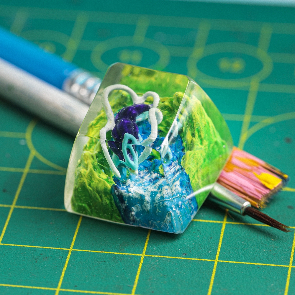 Pokemon - Suicune Artisan Keycap Breakwooden 4