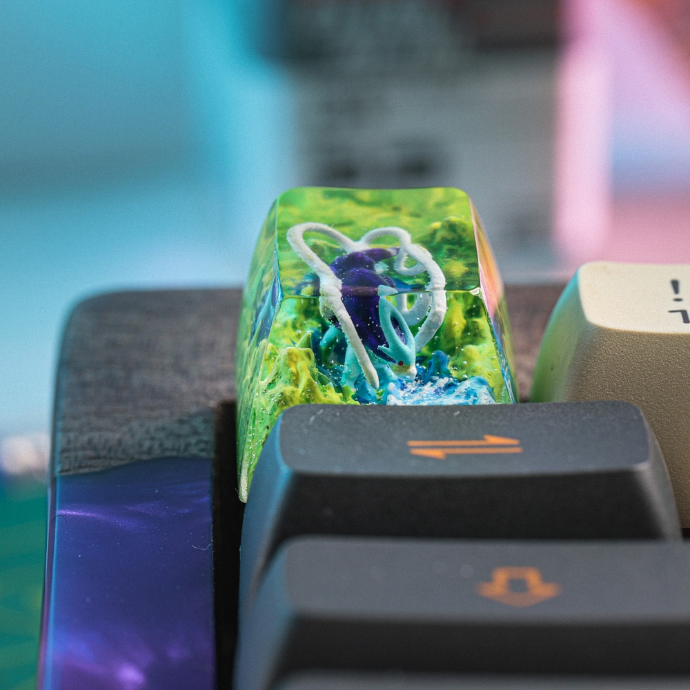Pokemon - Suicune Artisan Keycap Breakwooden 5