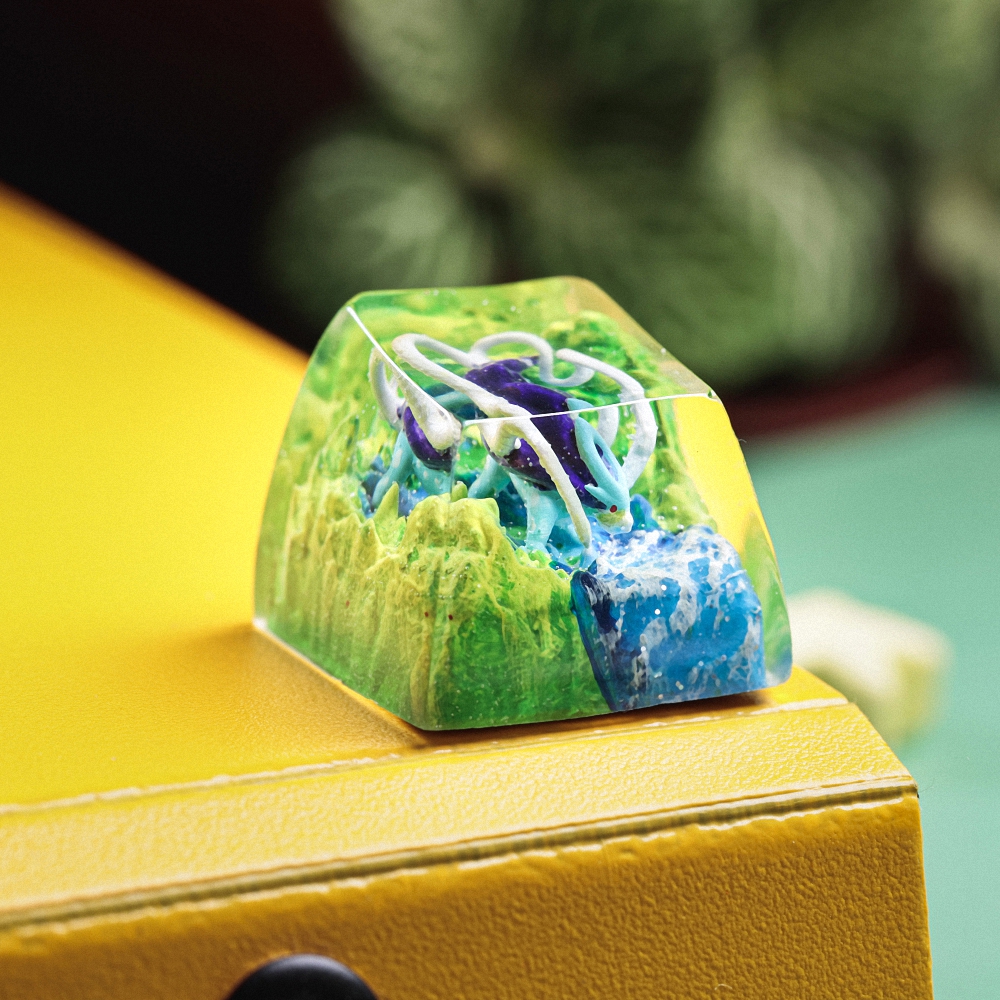 Pokemon - Suicune Artisan Keycap Breakwooden 7