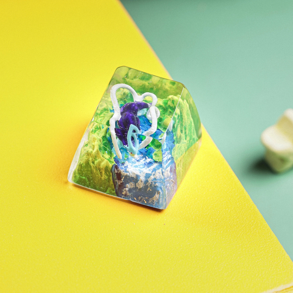 Pokemon - Suicune Artisan Keycap Breakwooden 7