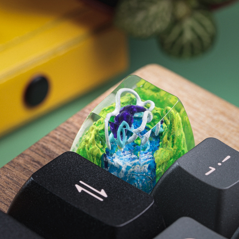 Pokemon - Suicune Artisan Keycap Breakwooden 8