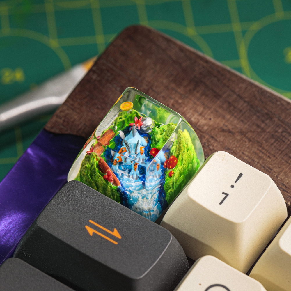 Pokemon - Swampert Artisan Keycap Breakwooden