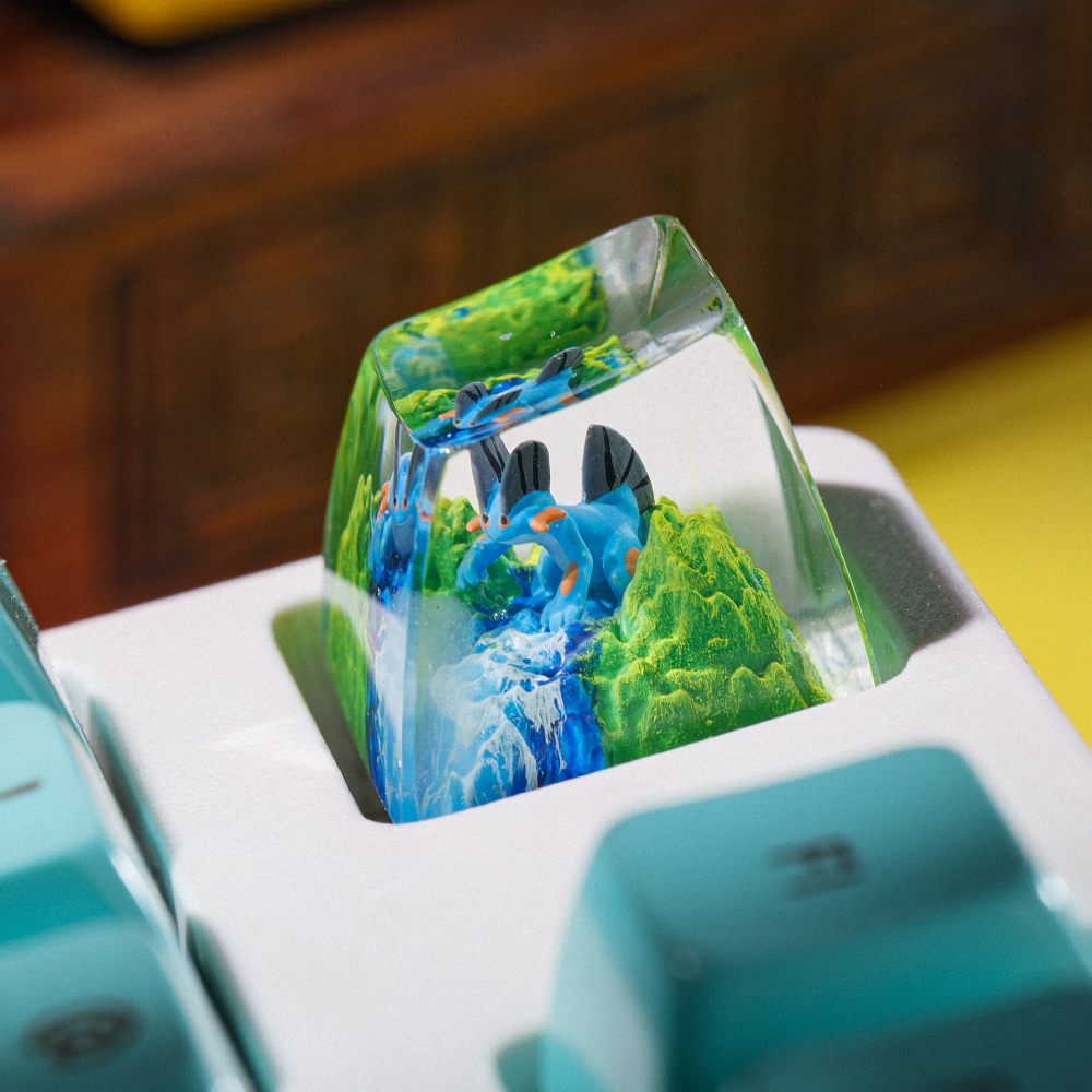 Pokemon - Swampert Artisan Keycap Breakwooden 2