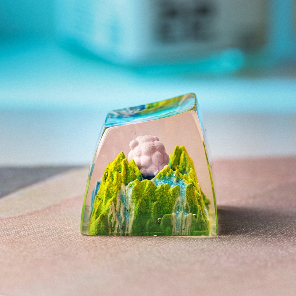 Pokemon - Swirlix Artisan Keycap Breakwooden 3