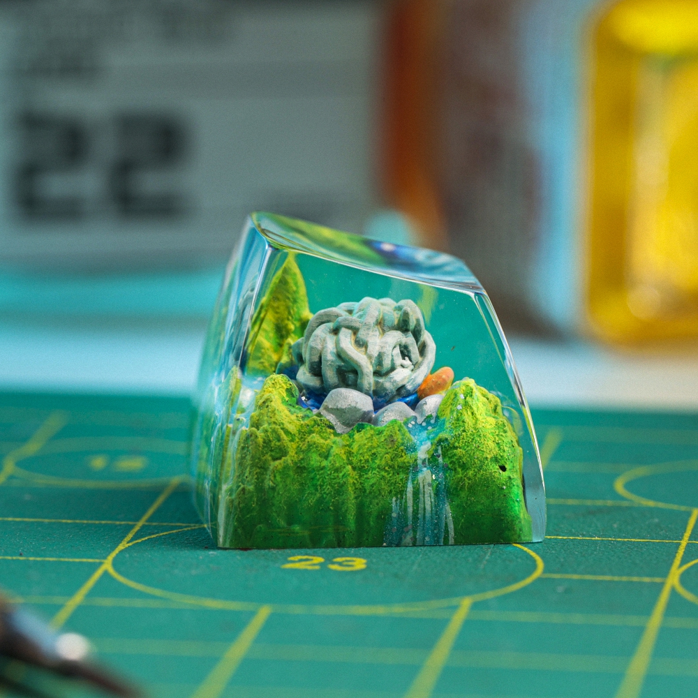 Pokemon - Tangela Artisan Keycap Breakwooden