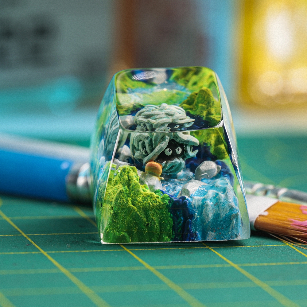 Pokemon - Tangela Artisan Keycap Breakwooden