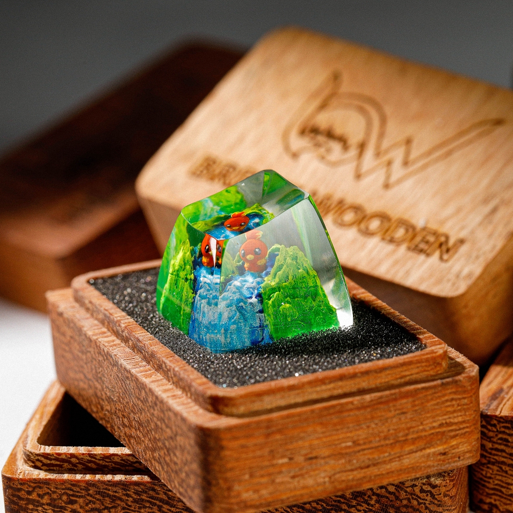 Pokemon - Torchic Artisan Keycap Breakwooden