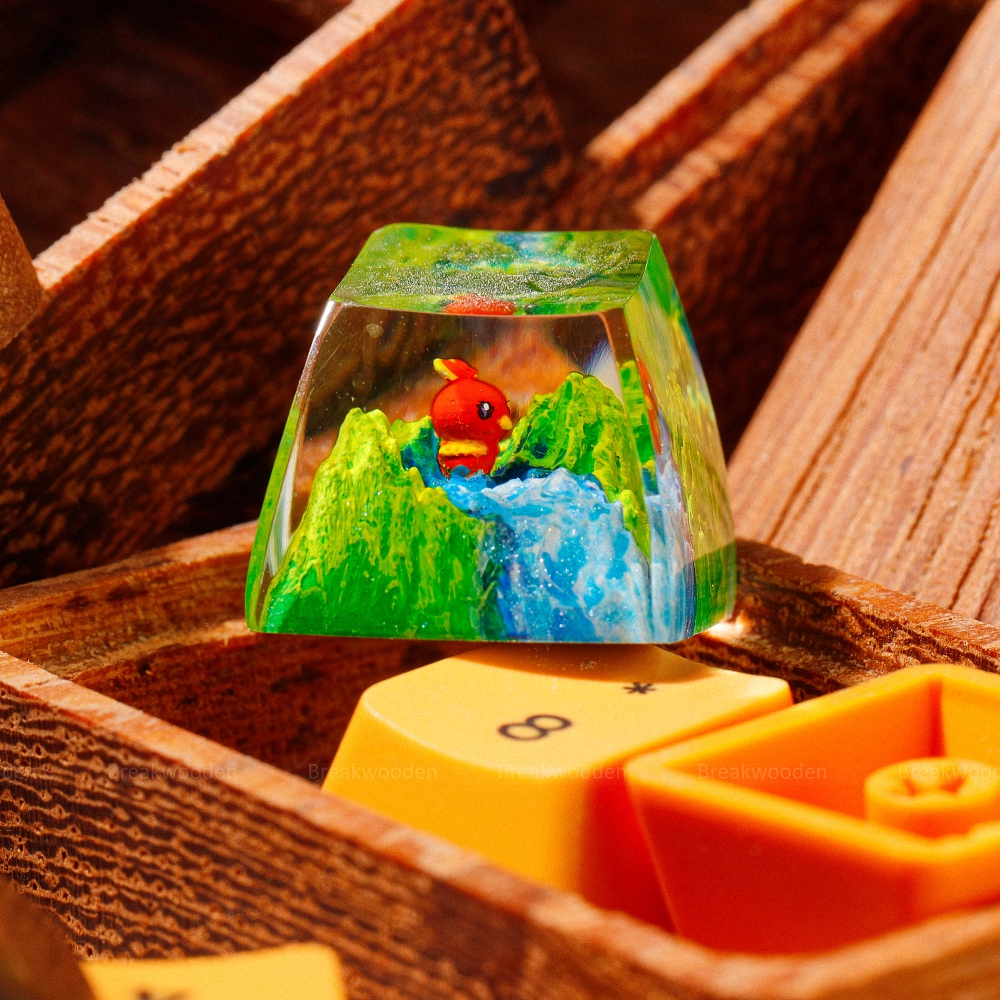 Pokemon - Torchic Artisan Keycap Breakwooden