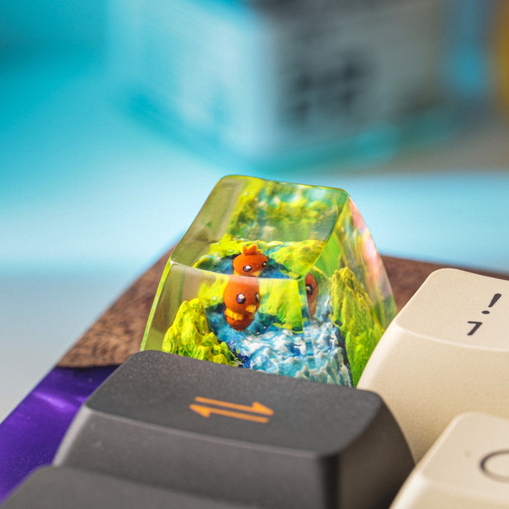 Pokemon - Torchic Artisan Keycap Breakwooden 2