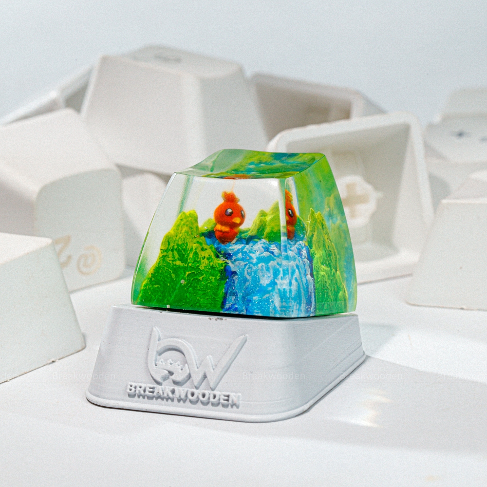 Pokemon - Torchic Artisan Keycap Breakwooden 3