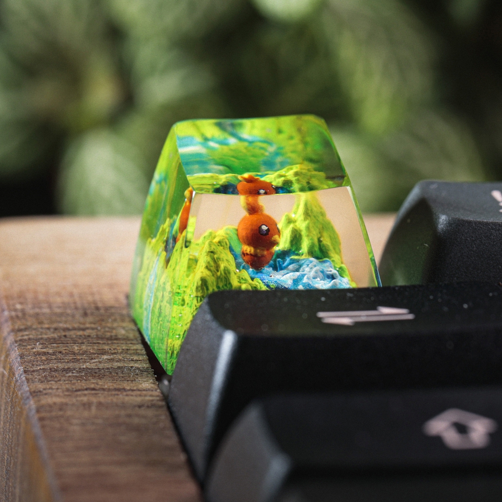 Pokemon - Torchic Artisan Keycap Breakwooden 4