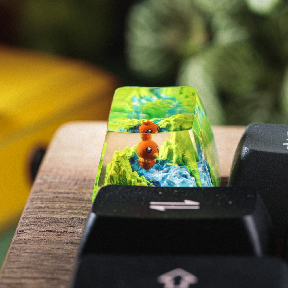 Pokemon - Torchic Artisan Keycap Breakwooden 4