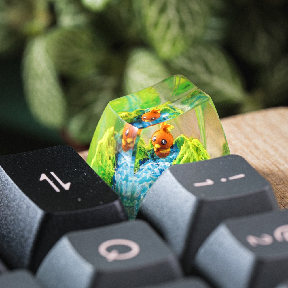 Pokemon - Torchic Artisan Keycap Breakwooden 4