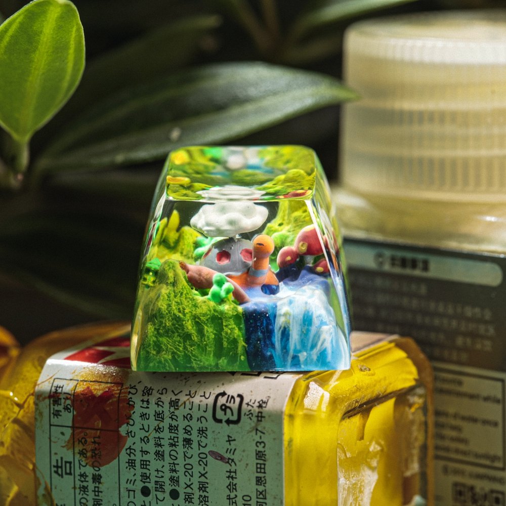 Pokemon - Torkoal Artisan Keycap Breakwooden