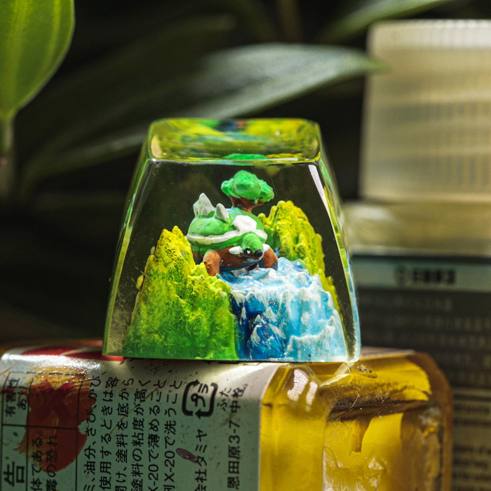 Pokemon - Torterra Artisan Keycap Breakwooden 2