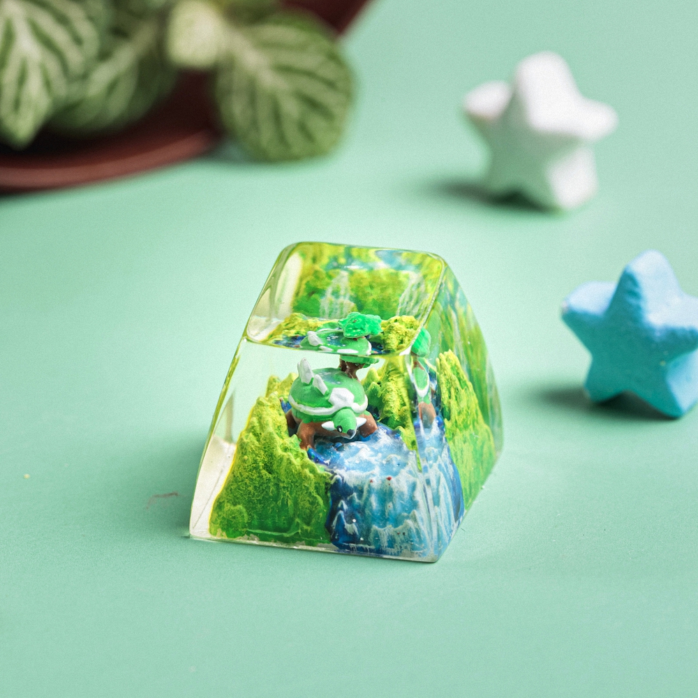 Pokemon - Torterra Artisan Keycap Breakwooden 6