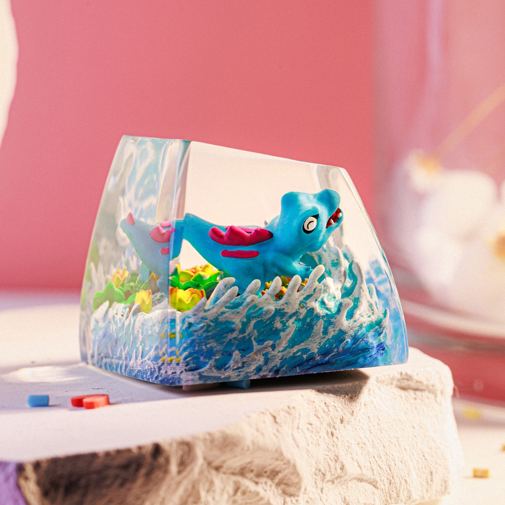 Pokemon - Totodie Artisan Keycap Breakwooden