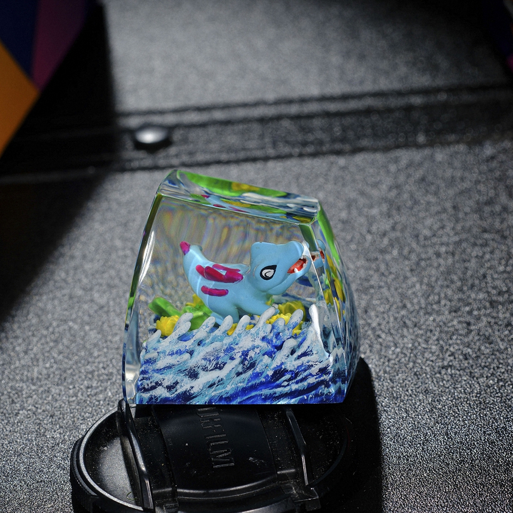 Pokemon - Totodie Artisan Keycap Breakwooden 2