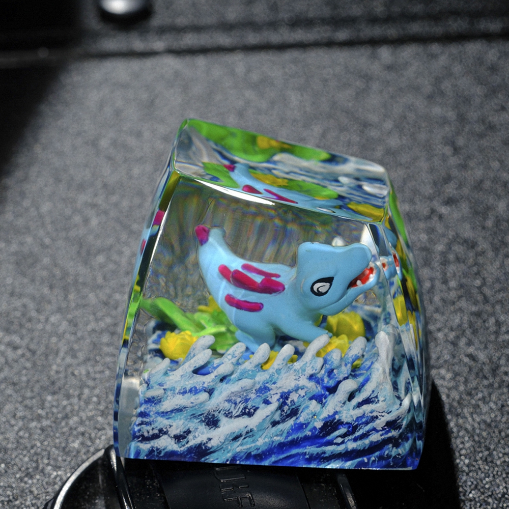 Pokemon - Totodie Artisan Keycap Breakwooden 2