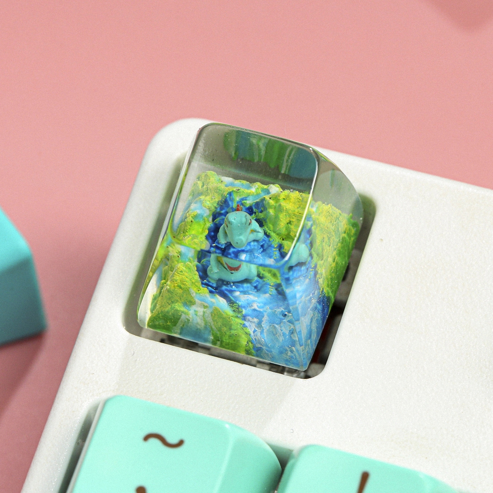 Pokemon - Totodile Artisan Keycap Breakwooden 2