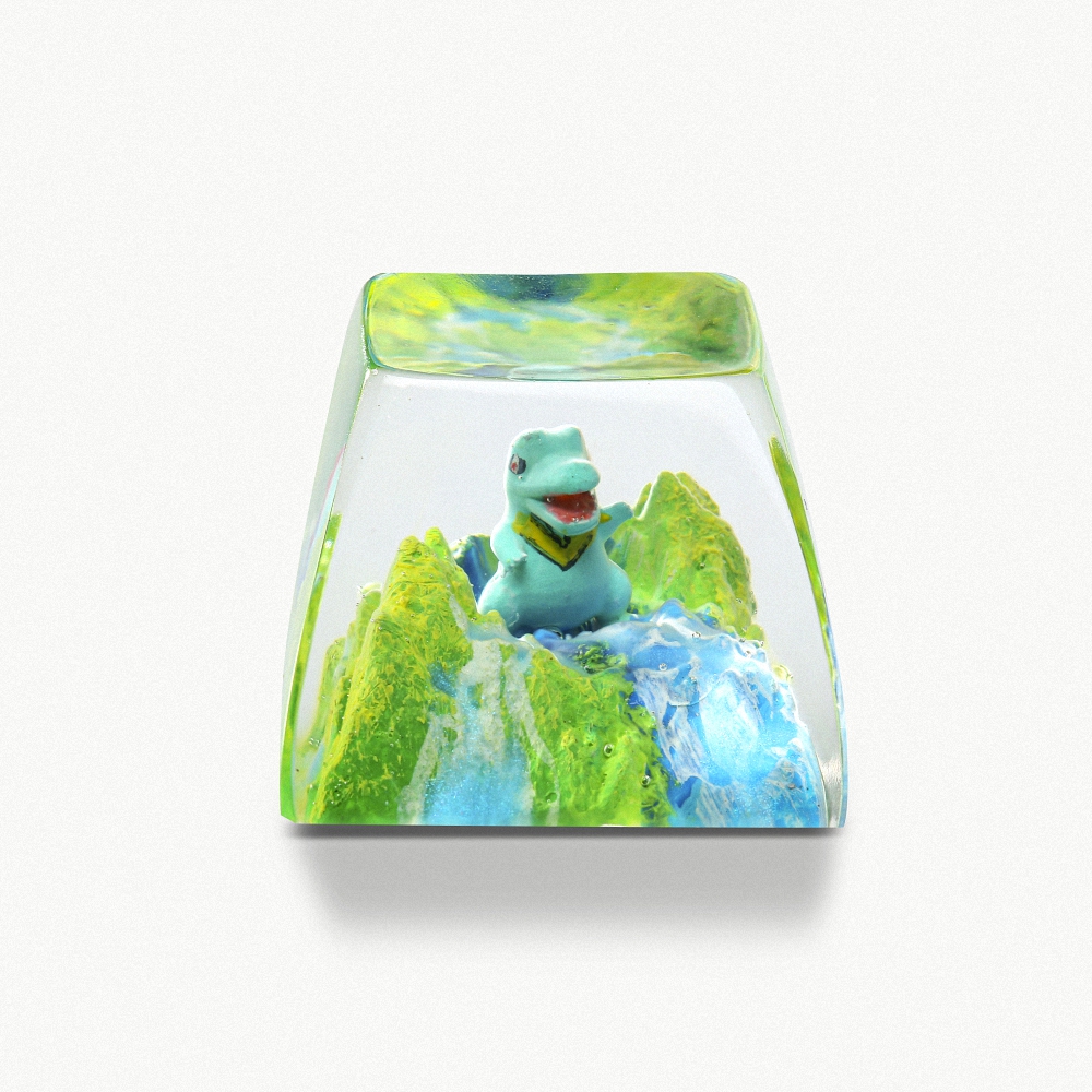 Pokemon - Totodile Artisan Keycap Breakwooden 2