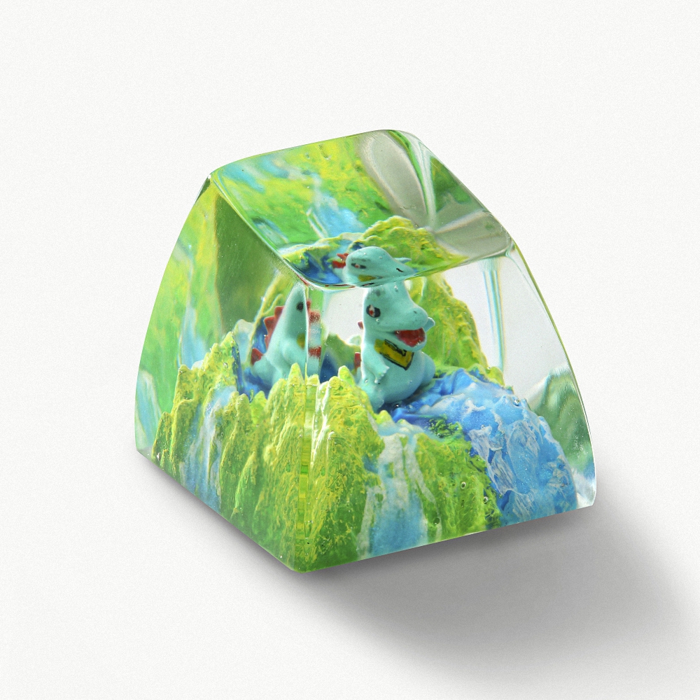 Pokemon - Totodile Artisan Keycap Breakwooden 2