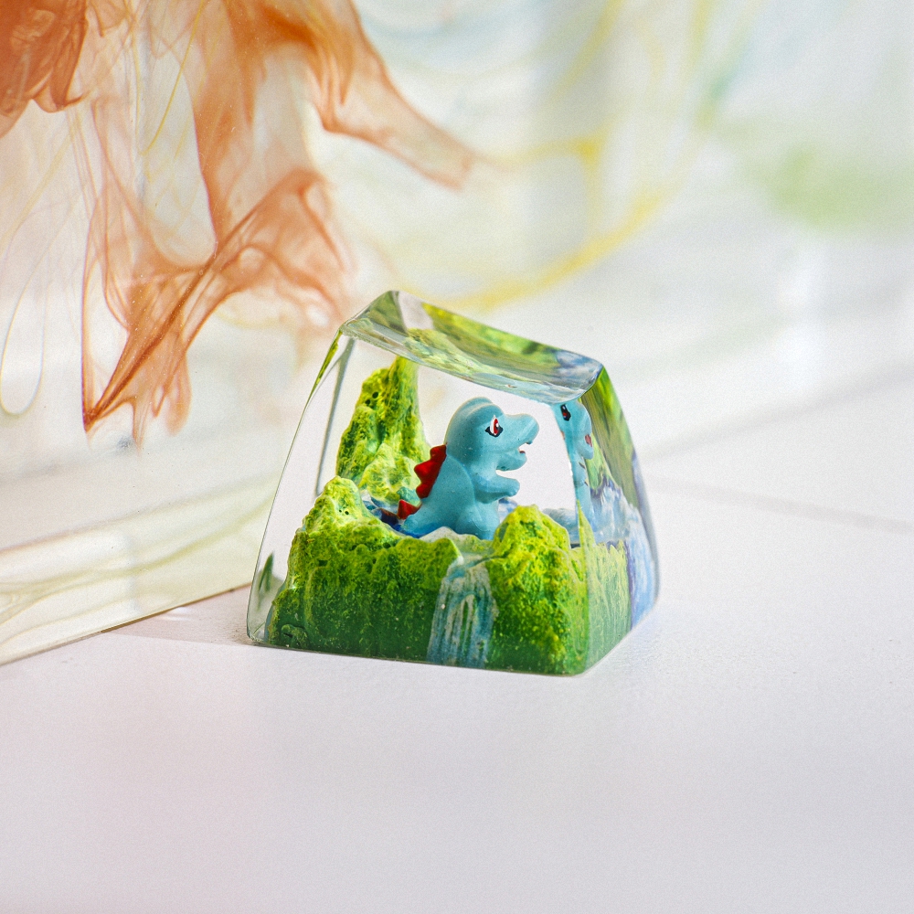 Pokemon - Totodile Artisan Keycap Breakwooden 3