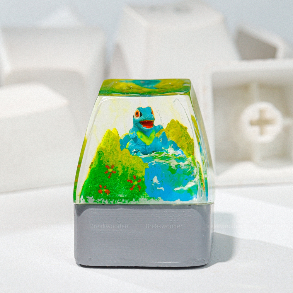 Pokemon - Totodile Artisan Keycap Breakwooden 4
