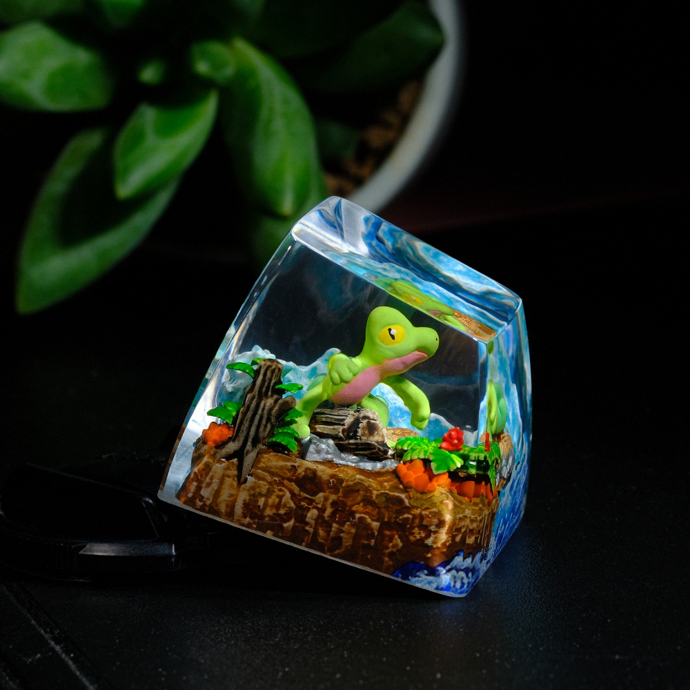 Pokemon - Treecko Artisan Keycap Breakwooden 2