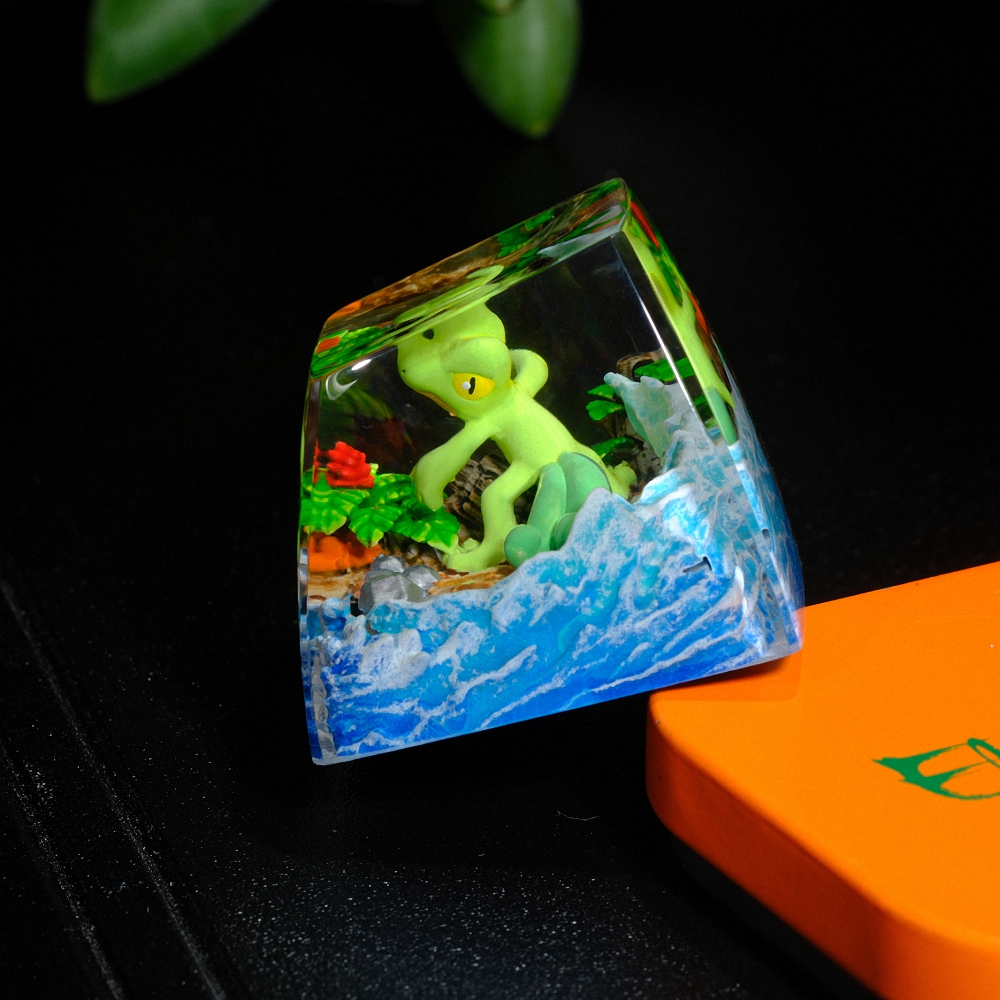 Pokemon - Treecko Artisan Keycap Breakwooden 2