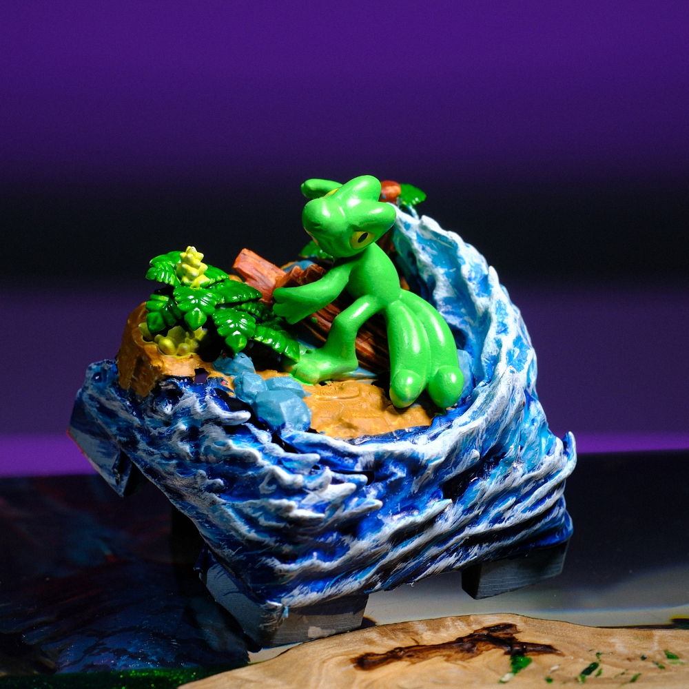 Pokemon - Treecko Artisan Keycap Breakwooden 3