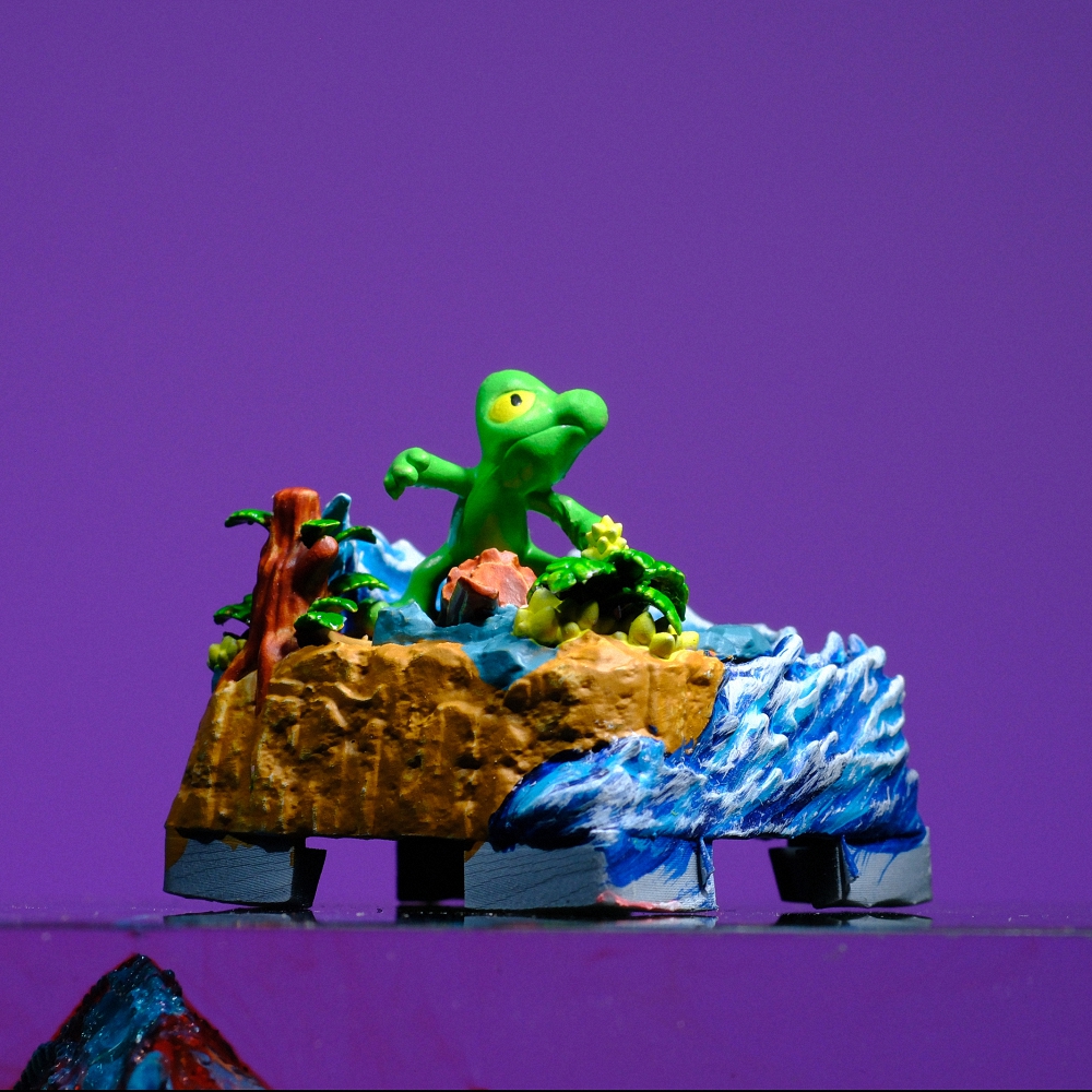 Pokemon - Treecko Artisan Keycap Breakwooden 3