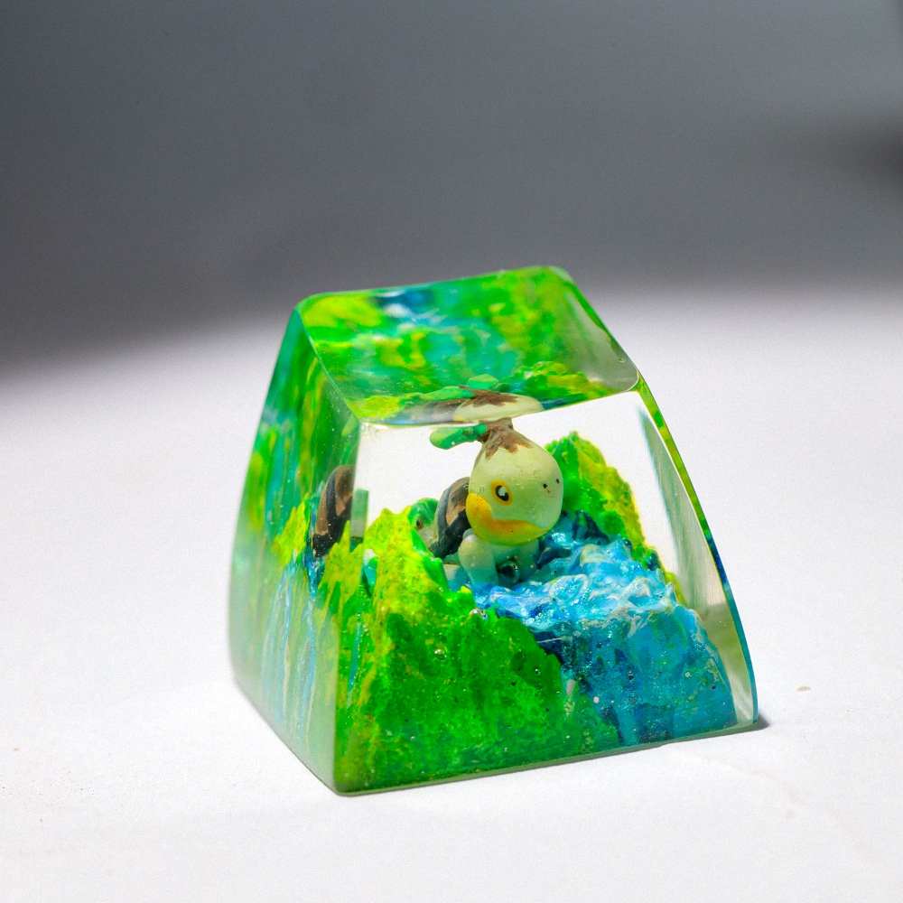 Pokemon - Turtwig Artisan Keycap Breakwooden