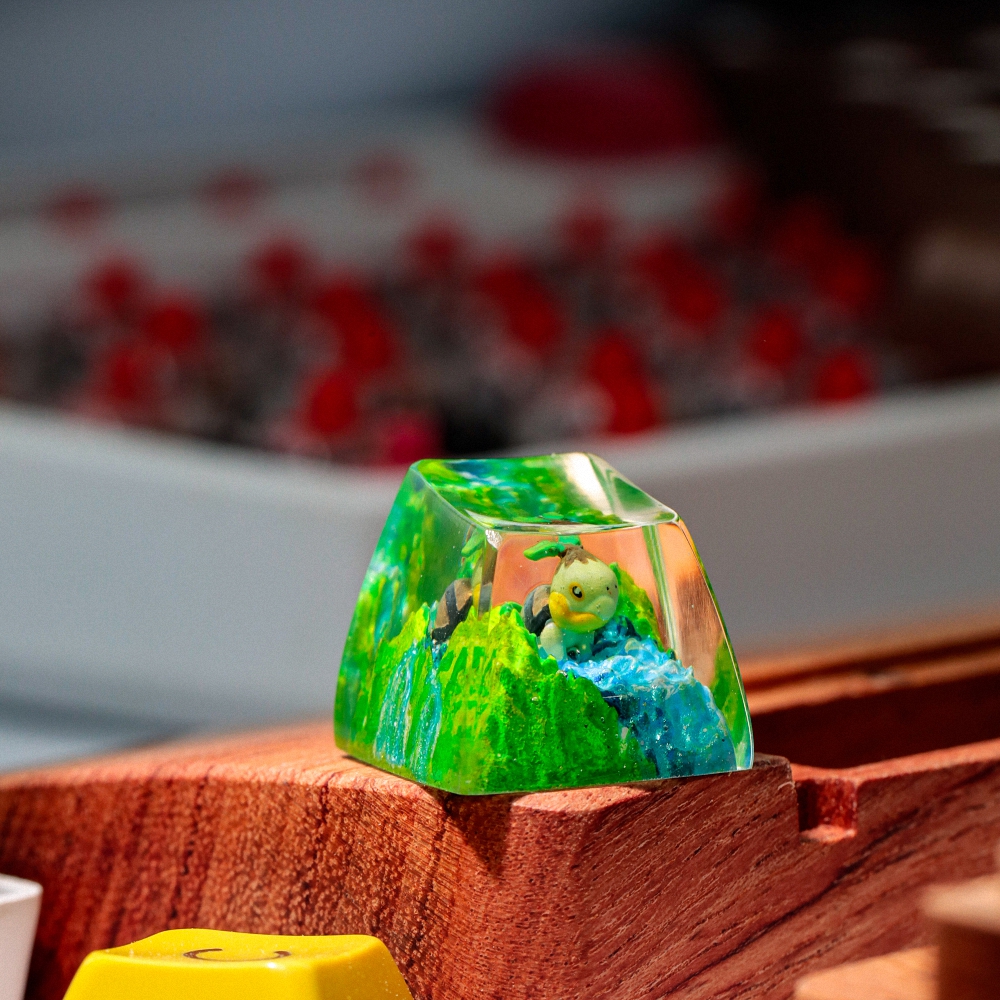 Pokemon - Turtwig Artisan Keycap Breakwooden