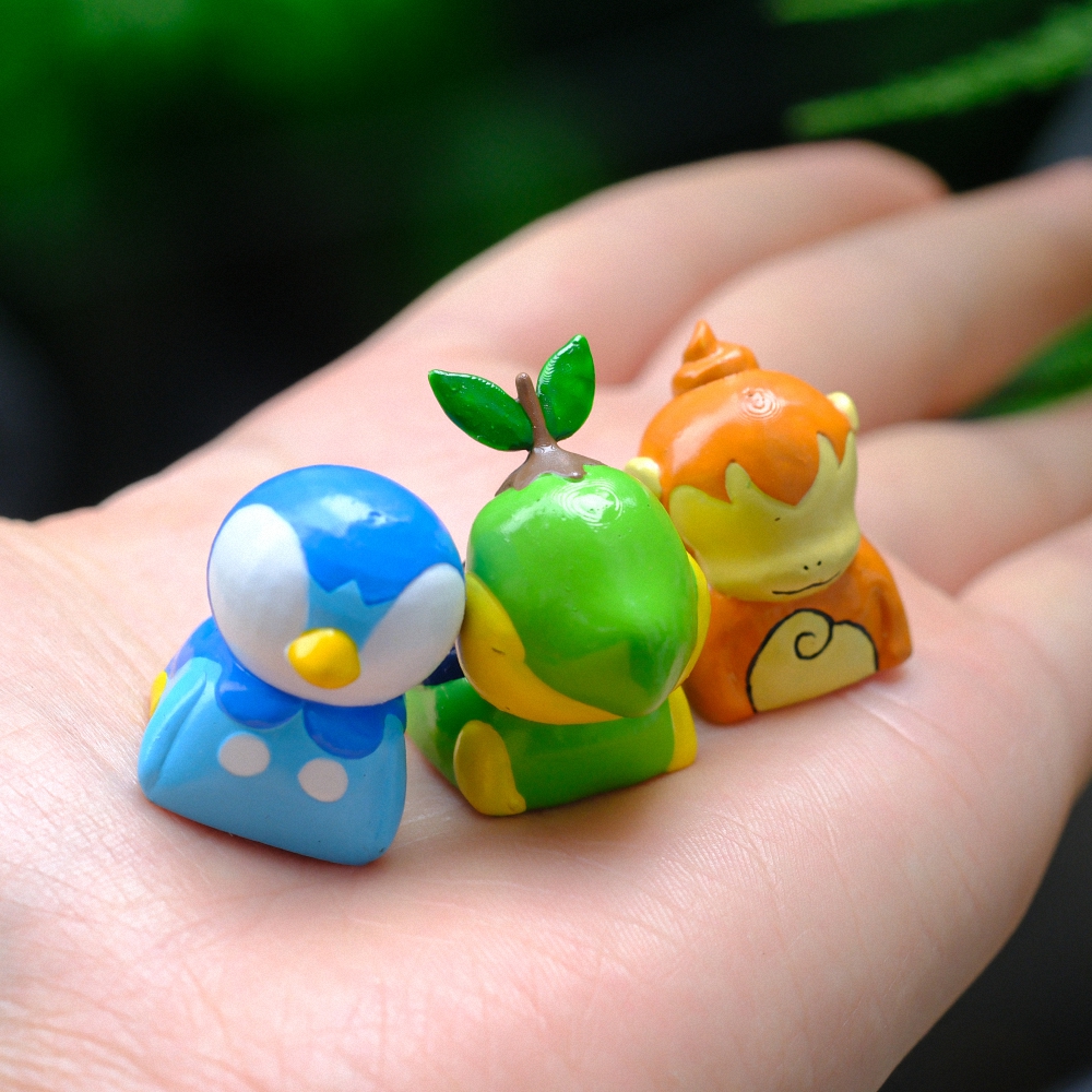 Pokemon - Turtwig Artisan Keycap Breakwooden 5
