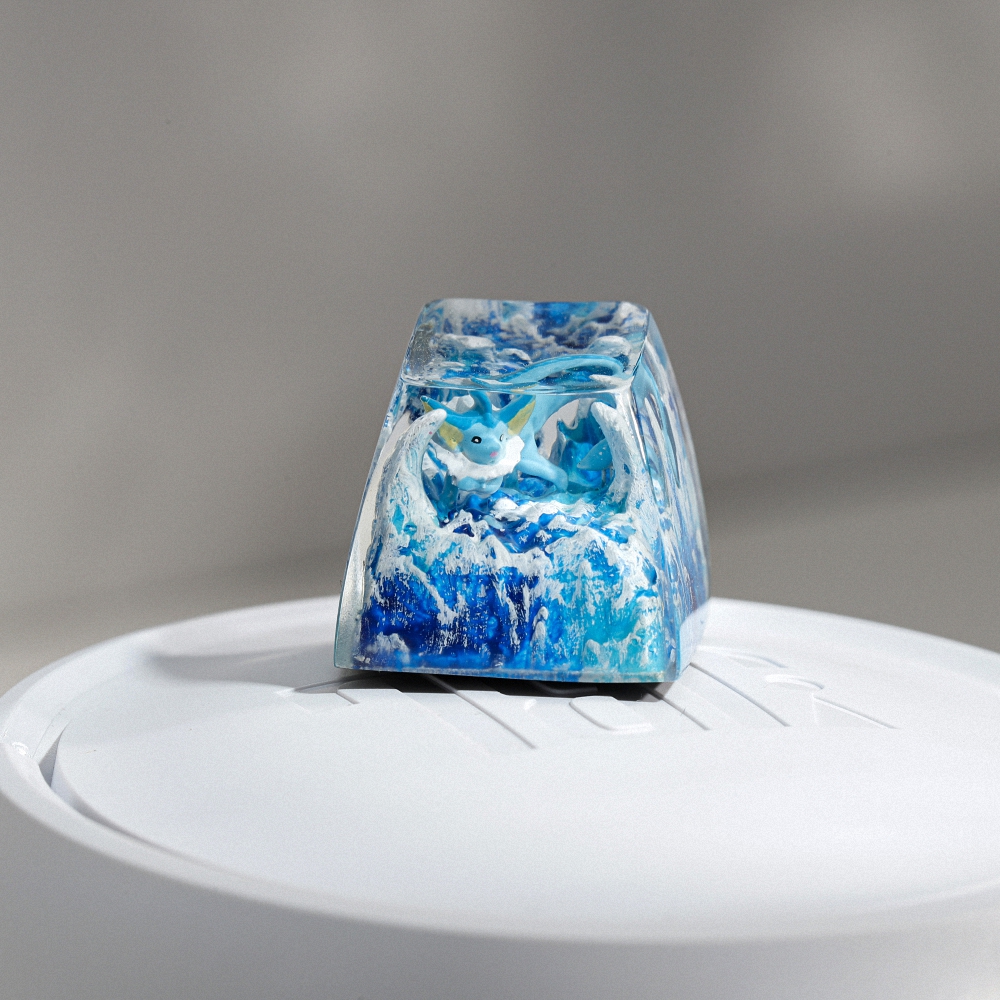 Pokemon - Vaporeon Artisan Keycap Breakwooden